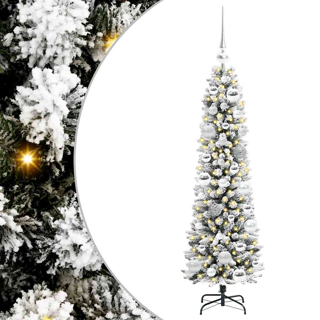Albero di Natale artificiale Vidaxx con 150 LED bianchi 120 cm in PVC e metallo e plastica