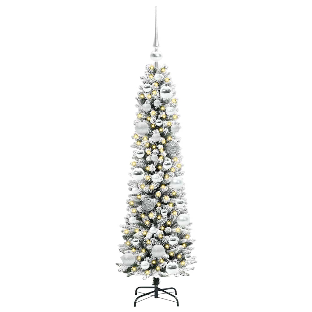 Albero di Natale artificiale Vidaxx con 150 LED bianchi 120 cm in PVC e metallo e plastica
