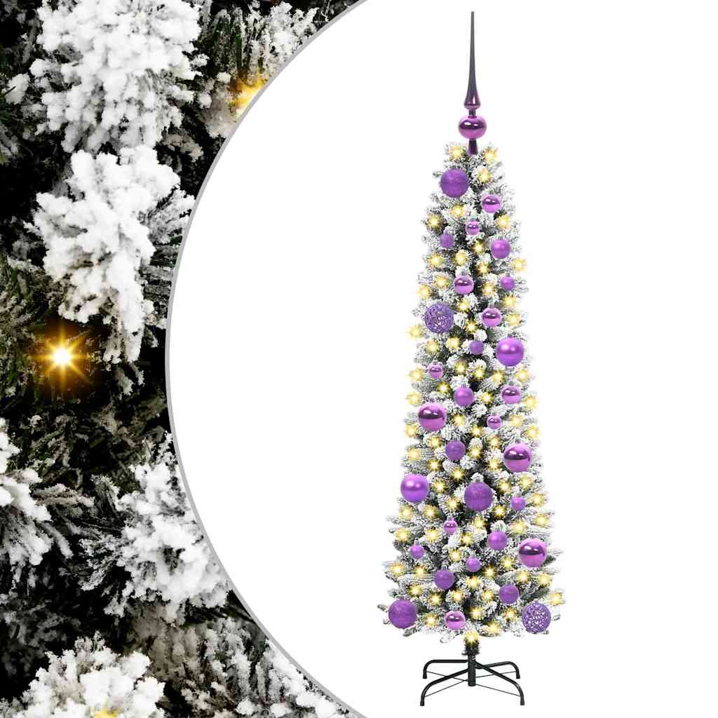 Albero di Natale artificiale Vidaxx con 150 LED bianchi 120 cm in PVC e metallo e plastica