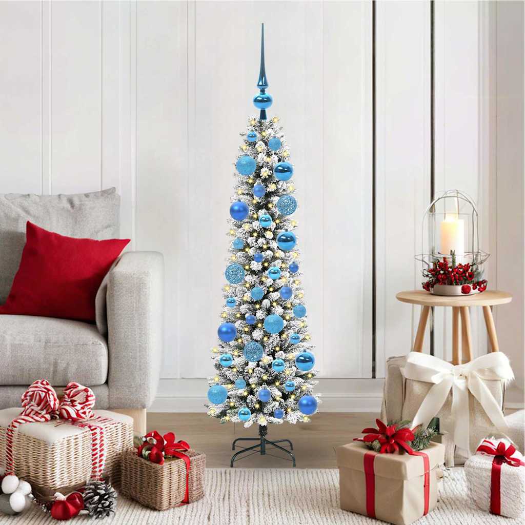 Albero di Natale artificiale Vidaxx con 150 LED bianchi 120 cm in PVC e metallo e plastica
