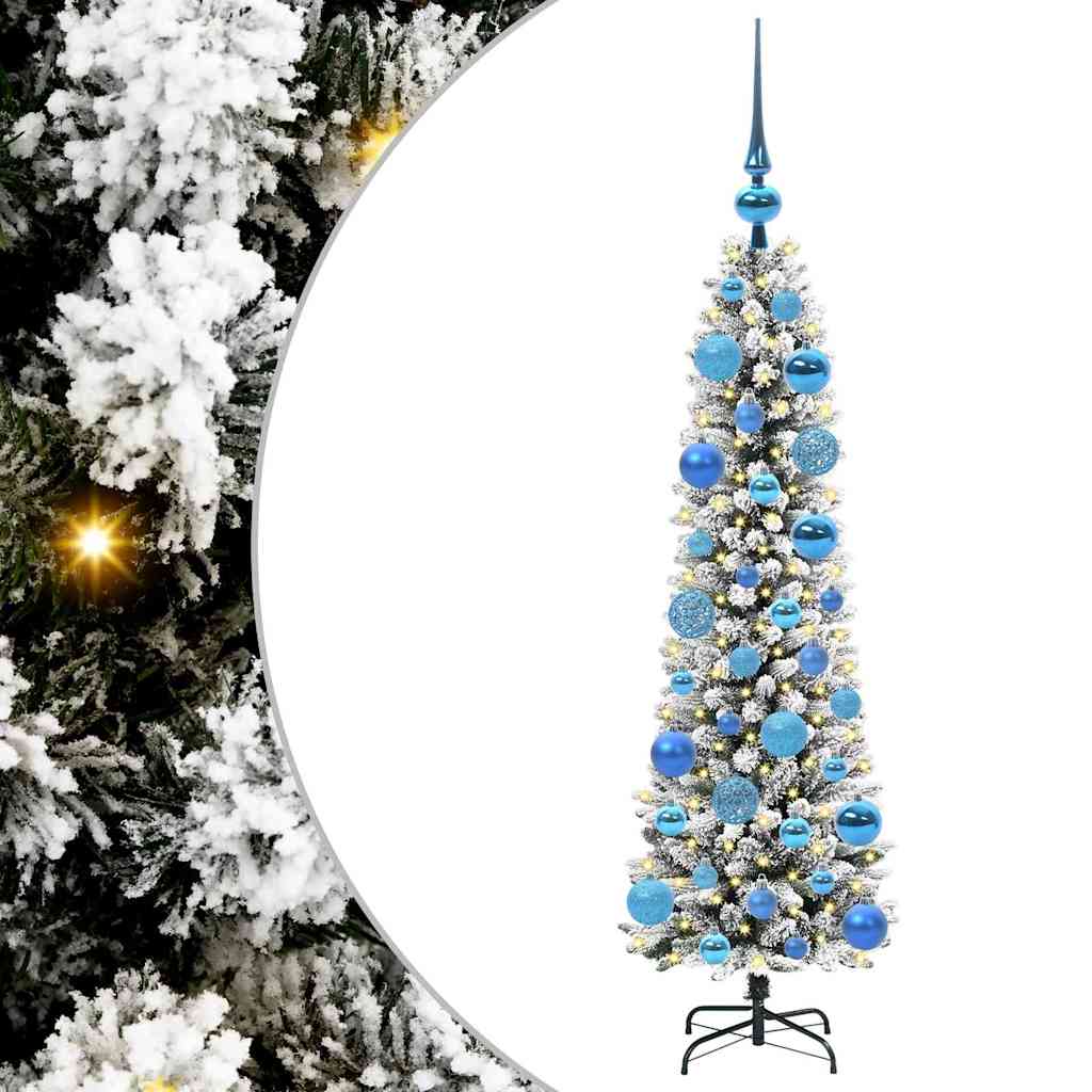 Albero di Natale artificiale Vidaxx con 150 LED bianchi 120 cm in PVC e metallo e plastica