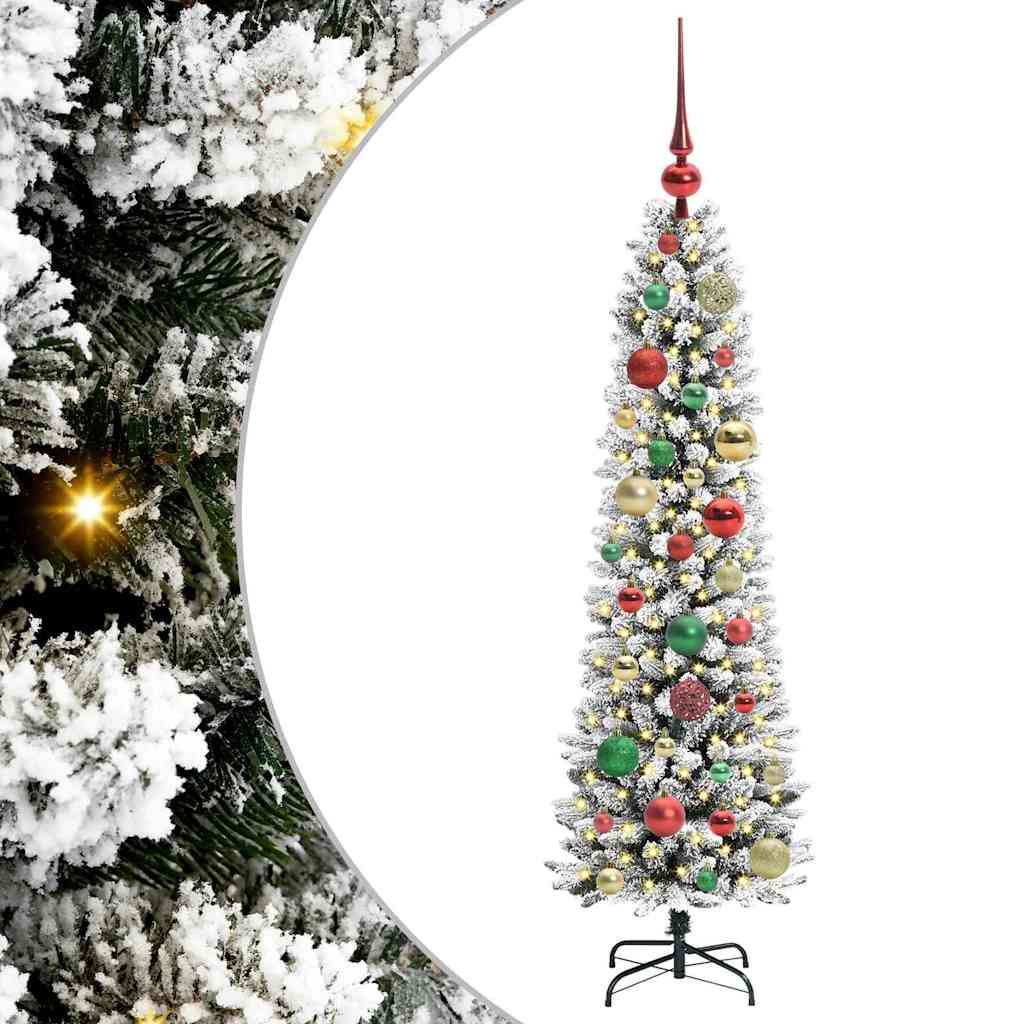 Albero di Natale artificiale Vidaxx con 150 LED bianchi 120 cm in PVC e metallo e plastica