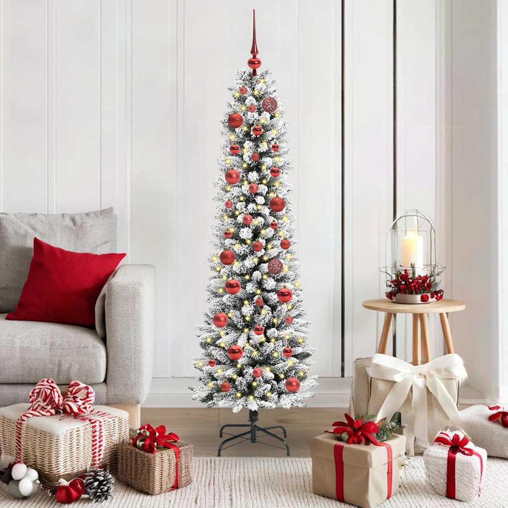 Albero di Natale artificiale Vidaxx con 150 LED bianchi 150 cm PVC e metallo e plastica