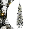 Vidaxl kunstkerstboom met 150 led wit 150 cm pvc en metaal en plastic