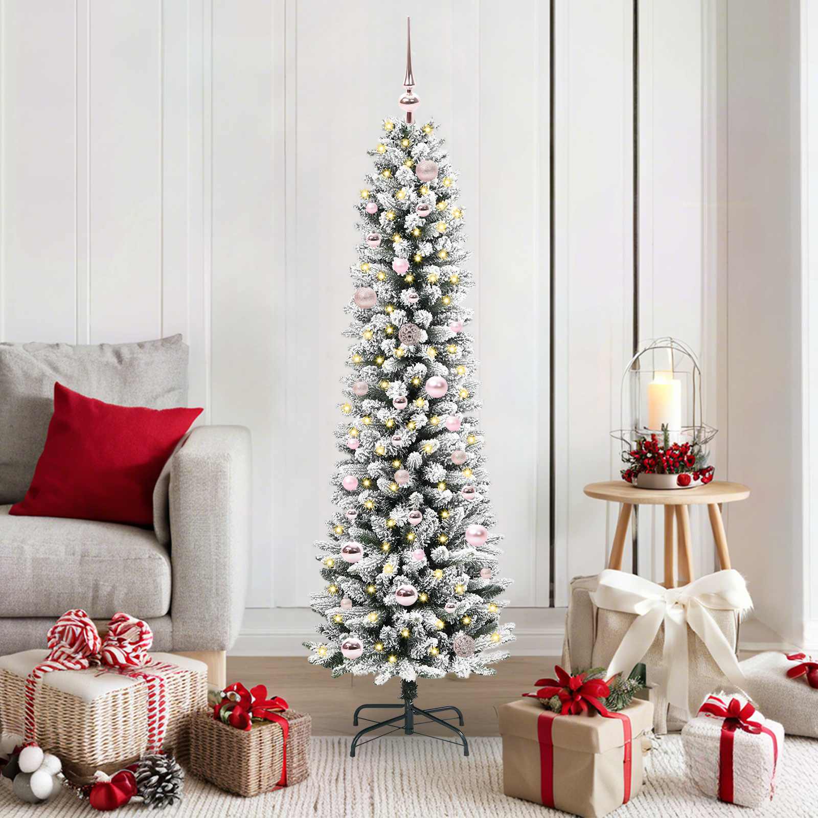 Albero di Natale artificiale Vidaxx con 150 LED bianchi 150 cm PVC e metallo e plastica