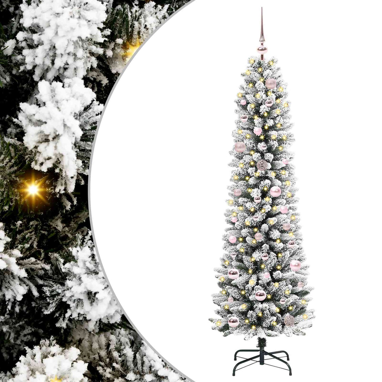 Albero di Natale artificiale Vidaxx con 150 LED bianchi 150 cm PVC e metallo e plastica