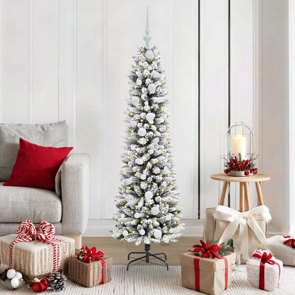 Albero di Natale artificiale Vidaxx con 150 LED bianchi 150 cm PVC e metallo e plastica