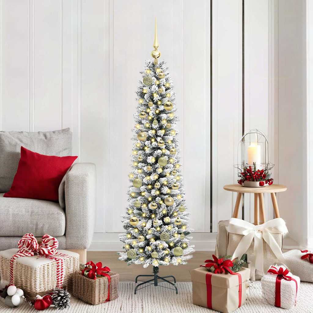 Albero di Natale artificiale Vidaxx con 150 LED bianchi 150 cm PVC e metallo e plastica