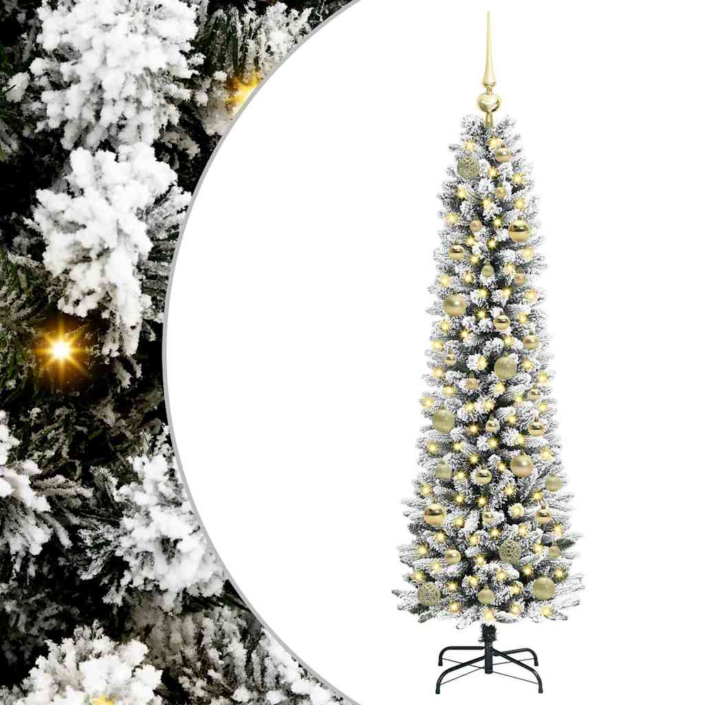 Albero di Natale artificiale Vidaxx con 150 LED bianchi 150 cm PVC e metallo e plastica