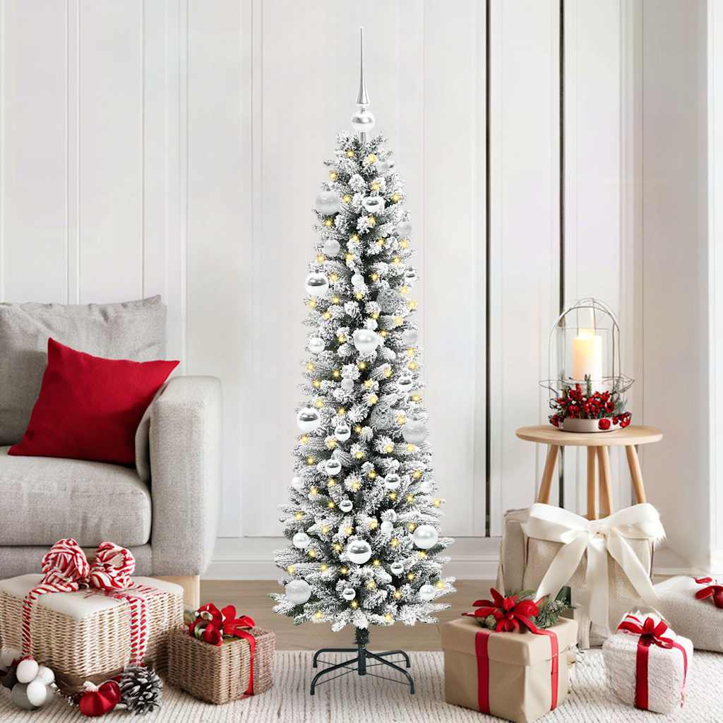 Albero di Natale artificiale Vidaxx con 150 LED bianchi 150 cm PVC e metallo e plastica