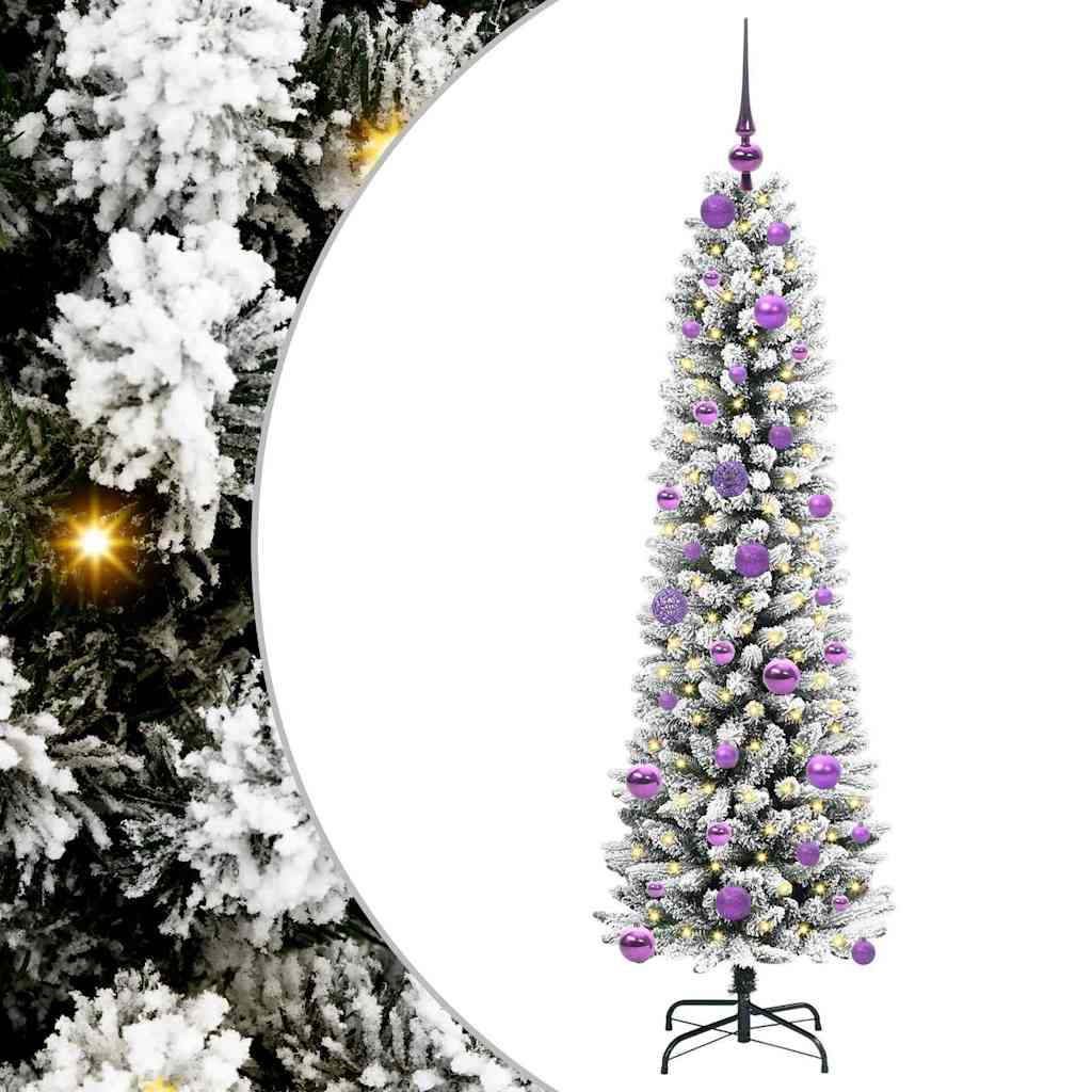 Albero di Natale artificiale Vidaxx con 150 LED bianchi 150 cm PVC e metallo e plastica