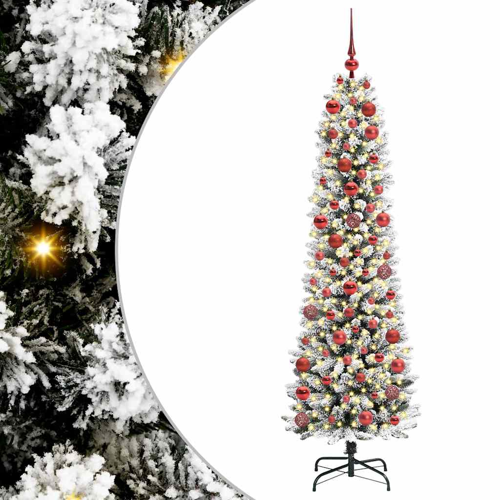 Albero di Natale artificiale Vidaxx con 300 LED bianchi 180 cm in PVC e metallo e plastica