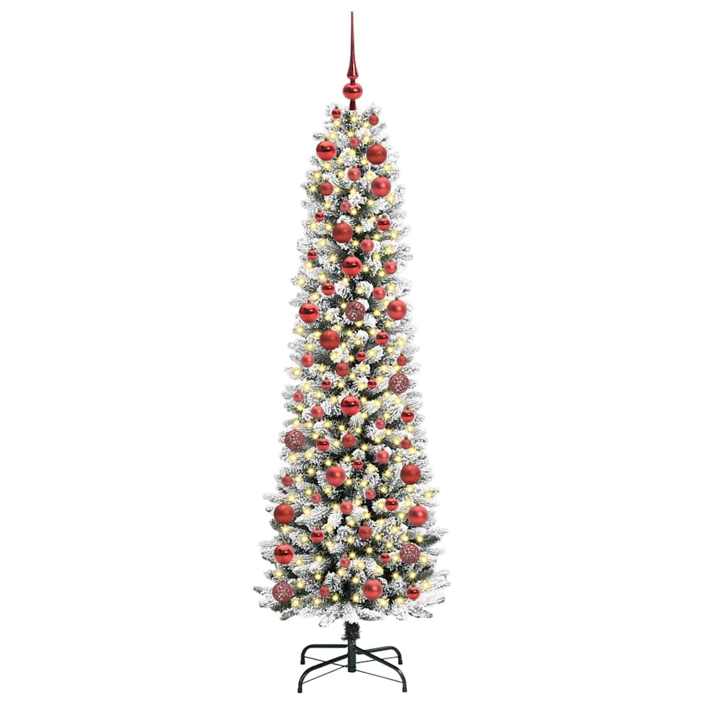 Albero di Natale artificiale Vidaxx con 300 LED bianchi 180 cm in PVC e metallo e plastica