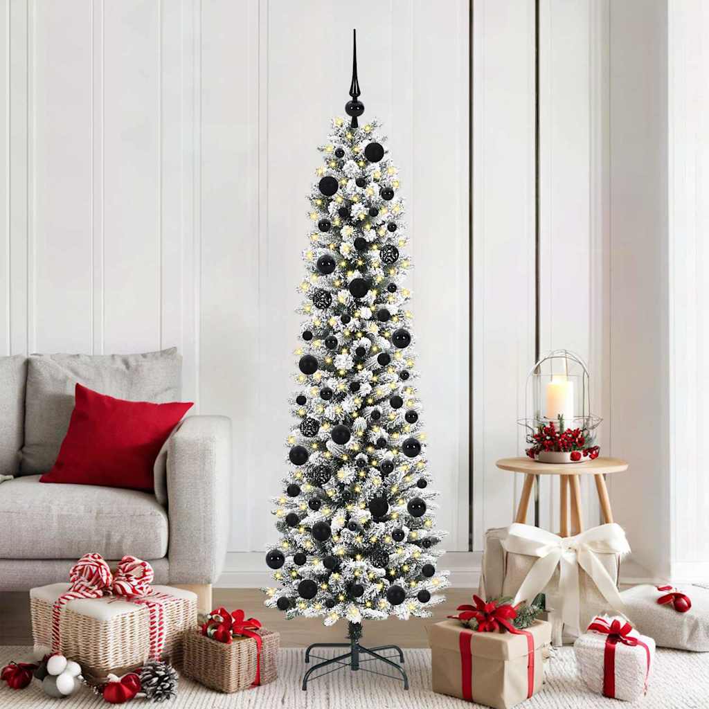 Albero di Natale artificiale Vidaxx con 300 LED bianchi 180 cm in PVC e metallo e plastica