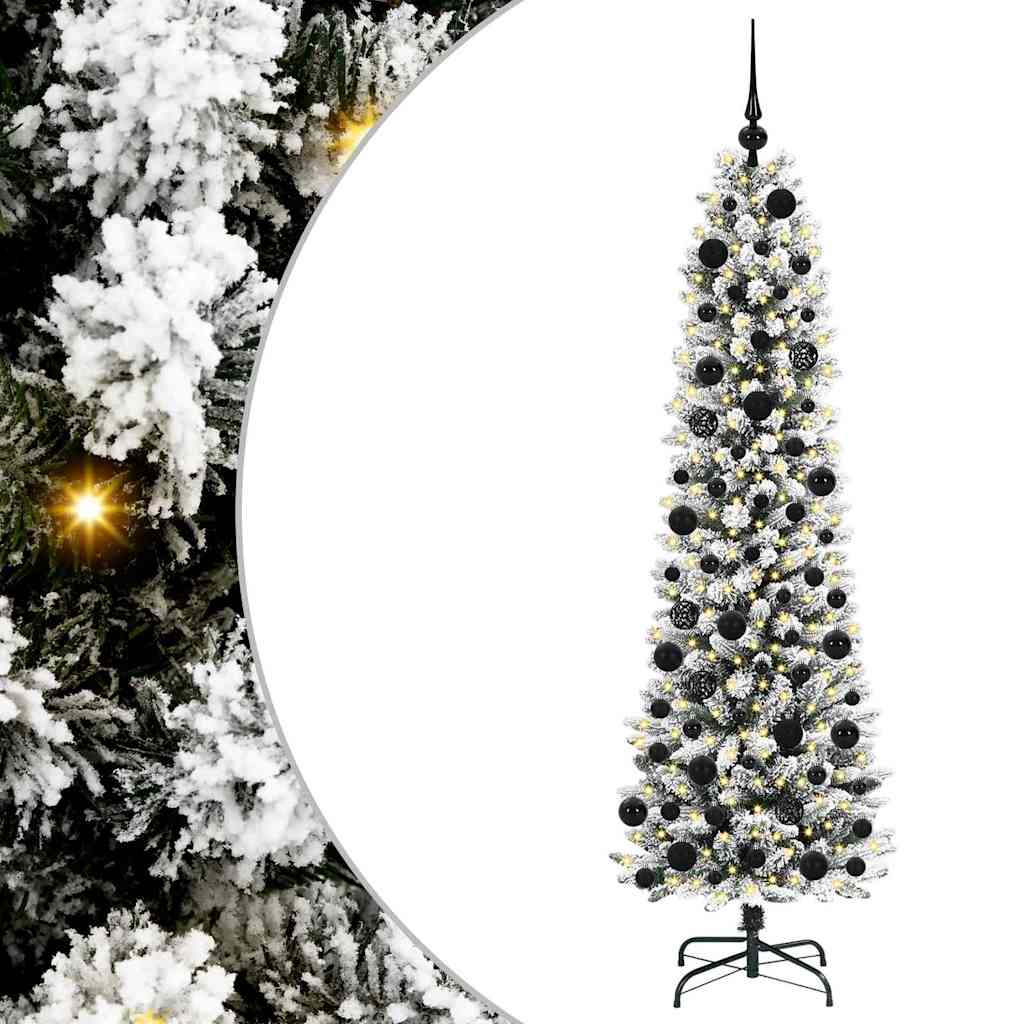 Albero di Natale artificiale Vidaxx con 300 LED bianchi 180 cm in PVC e metallo e plastica