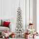 Albero di Natale artificiale Vidaxx con 300 LED bianchi 180 cm in PVC e metallo e plastica