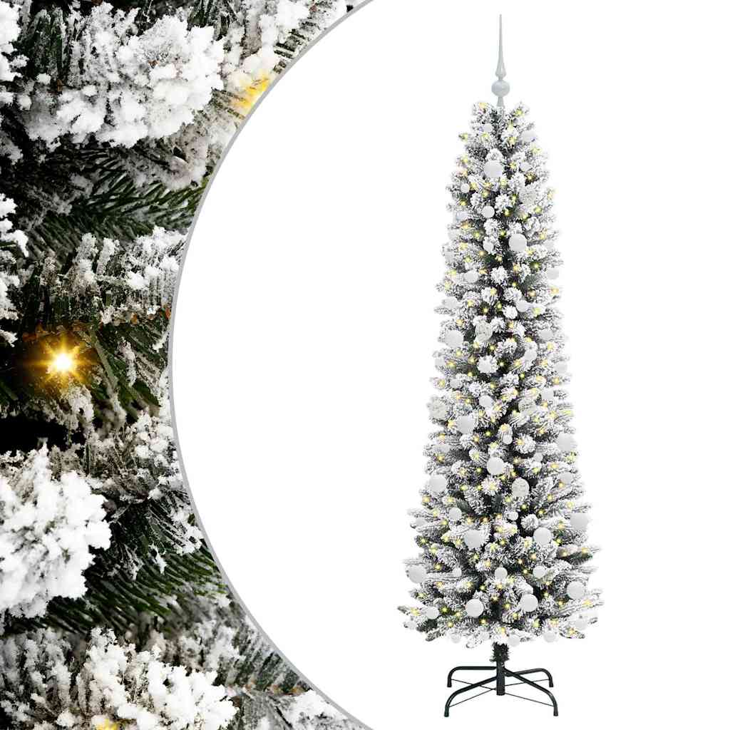 Albero di Natale artificiale Vidaxx con 300 LED bianchi 180 cm in PVC e metallo e plastica