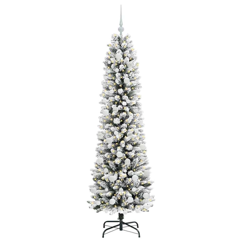 Albero di Natale artificiale Vidaxx con 300 LED bianchi 180 cm in PVC e metallo e plastica