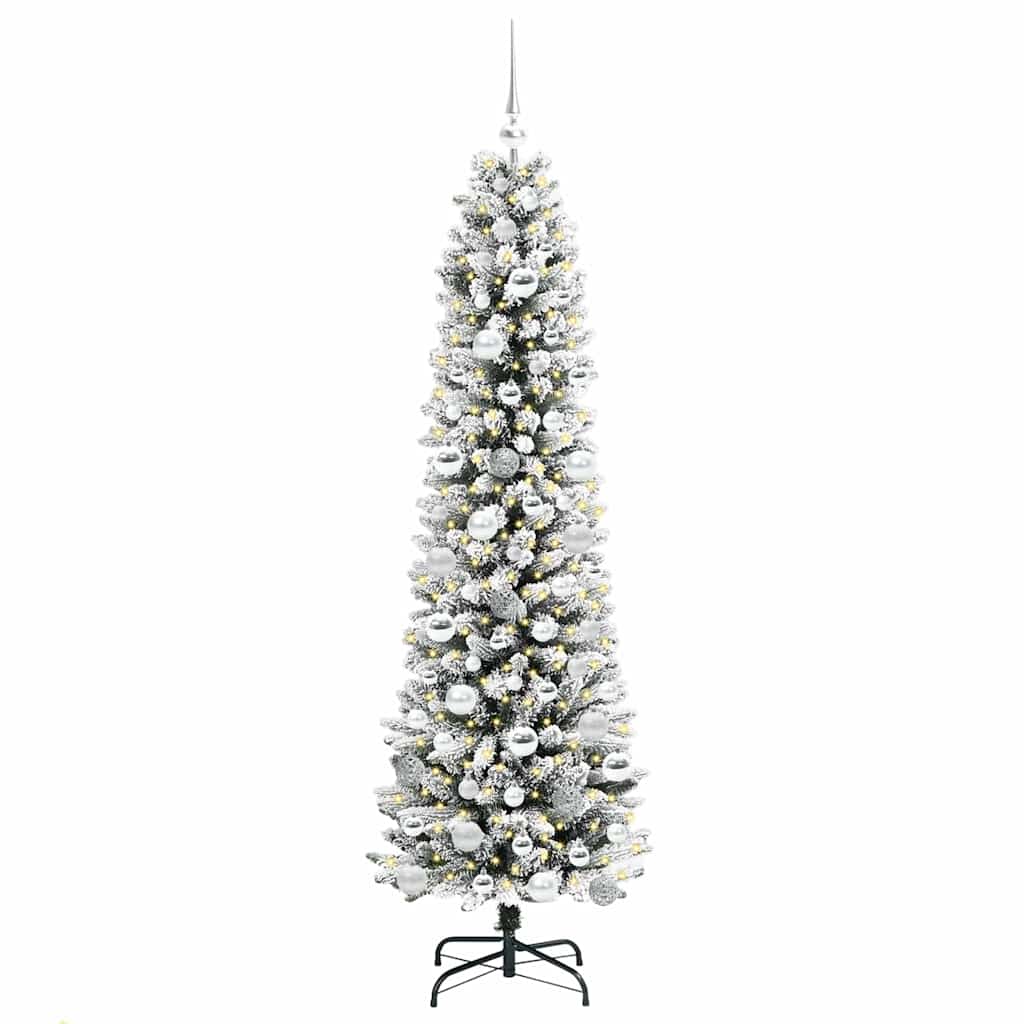 Albero di Natale artificiale Vidaxx con 300 LED bianchi 180 cm in PVC e metallo e plastica