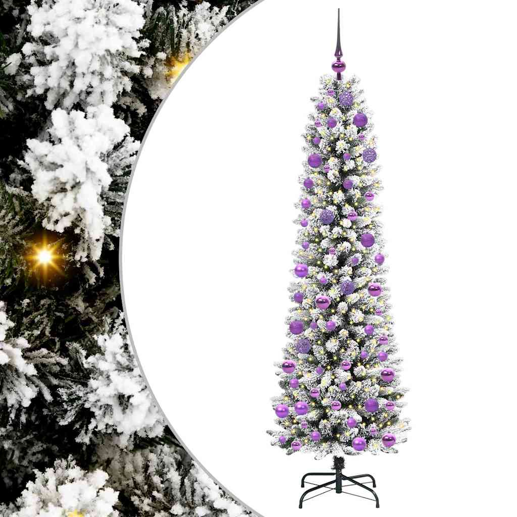 Albero di Natale artificiale Vidaxx con 300 LED bianchi 180 cm in PVC e metallo e plastica