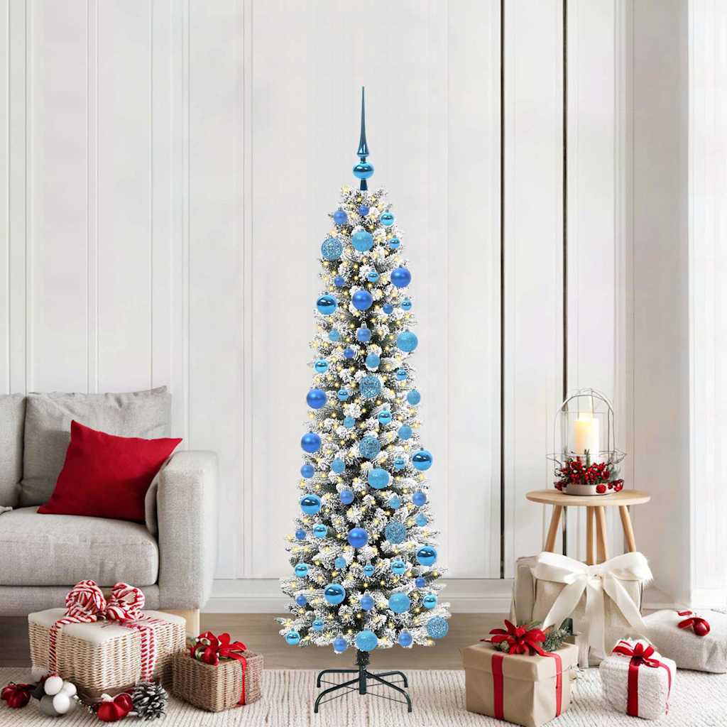 Albero di Natale artificiale Vidaxx con 300 LED bianchi 180 cm in PVC e metallo e plastica