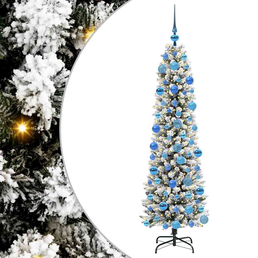 Albero di Natale artificiale Vidaxx con 300 LED bianchi 180 cm in PVC e metallo e plastica