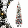Vidaxl kunstkerstboom met 300 led wit 210 cm pvc en metaal en plastic