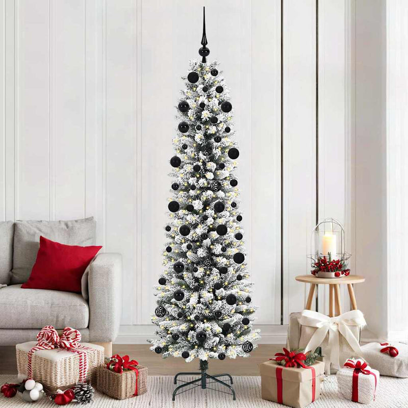 Albero di Natale artificiale Vidaxx con 300 LED bianchi 210 cm in PVC e metallo e plastica