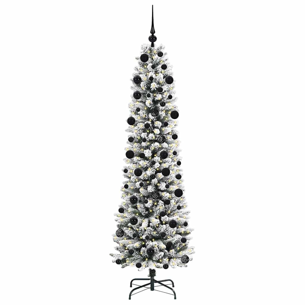 Albero di Natale artificiale Vidaxx con 300 LED bianchi 210 cm in PVC e metallo e plastica