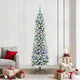 Albero di Natale artificiale Vidaxx con 300 LED bianchi 210 cm in PVC e metallo e plastica