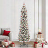 Vidaxl kunstkerstboom met 300 led wit 240 cm pvc en metaal en plastic