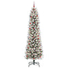 Vidaxl kunstkerstboom met 300 led wit 240 cm pvc en metaal en plastic