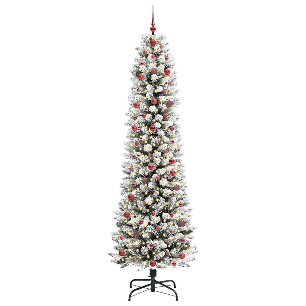 Albero di Natale artificiale Vidaxx con 300 LED bianchi 240 cm PVC e metallo e plastica
