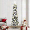 Vidaxl kunstkerstboom met 300 led wit 240 cm pvc en metaal en plastic