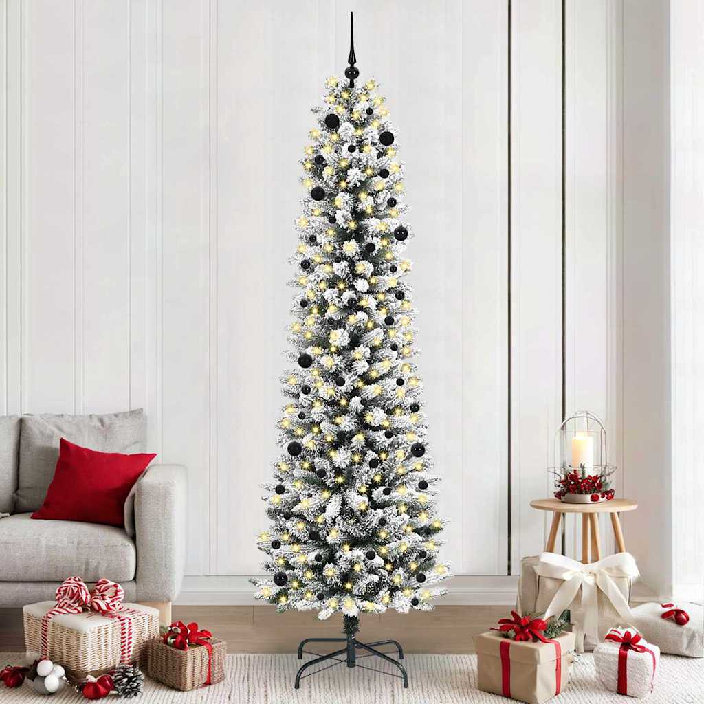 Albero di Natale artificiale Vidaxx con 300 LED bianchi 240 cm PVC e metallo e plastica