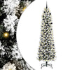 Vidaxl kunstkerstboom met 300 led wit 240 cm pvc en metaal en plastic