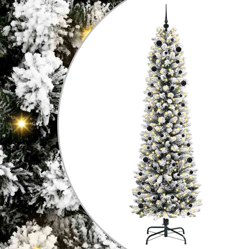 Albero di Natale artificiale Vidaxx con 300 LED bianchi 240 cm PVC e metallo e plastica
