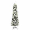 Vidaxl kunstkerstboom met 300 led wit 240 cm pvc en metaal en plastic
