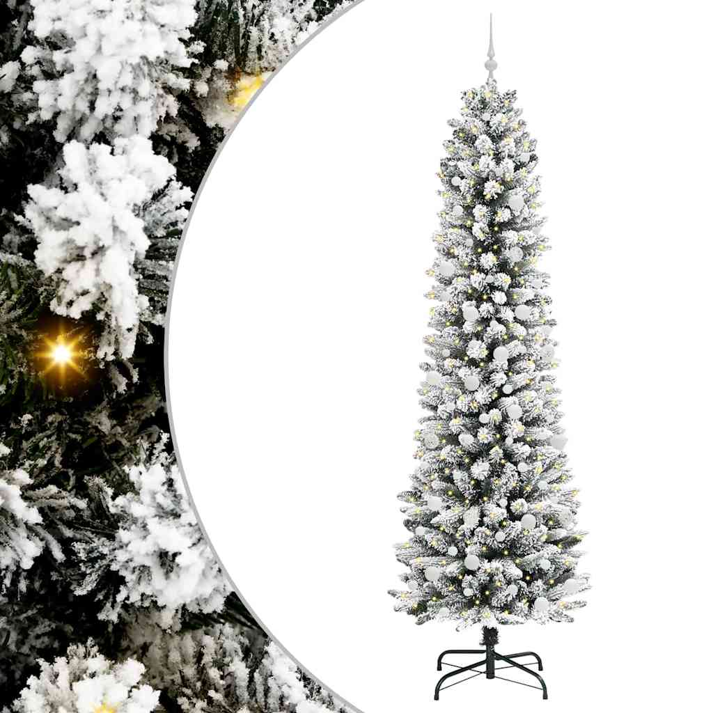 Albero di Natale artificiale Vidaxx con 300 LED bianchi 240 cm PVC e metallo e plastica