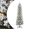 Vidaxl kunstkerstboom met 300 led wit 240 cm pvc en metaal en plastic