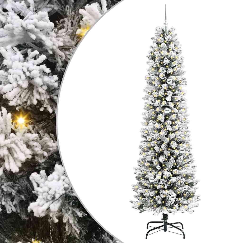 Albero di Natale artificiale Vidaxx con 300 LED bianchi 240 cm PVC e metallo e plastica