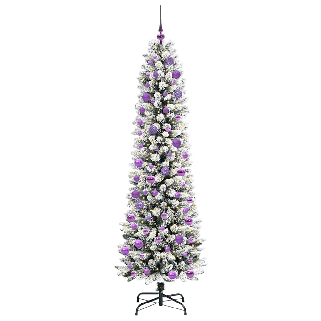 Albero di Natale artificiale Vidaxx con 300 LED bianchi 240 cm PVC e metallo e plastica