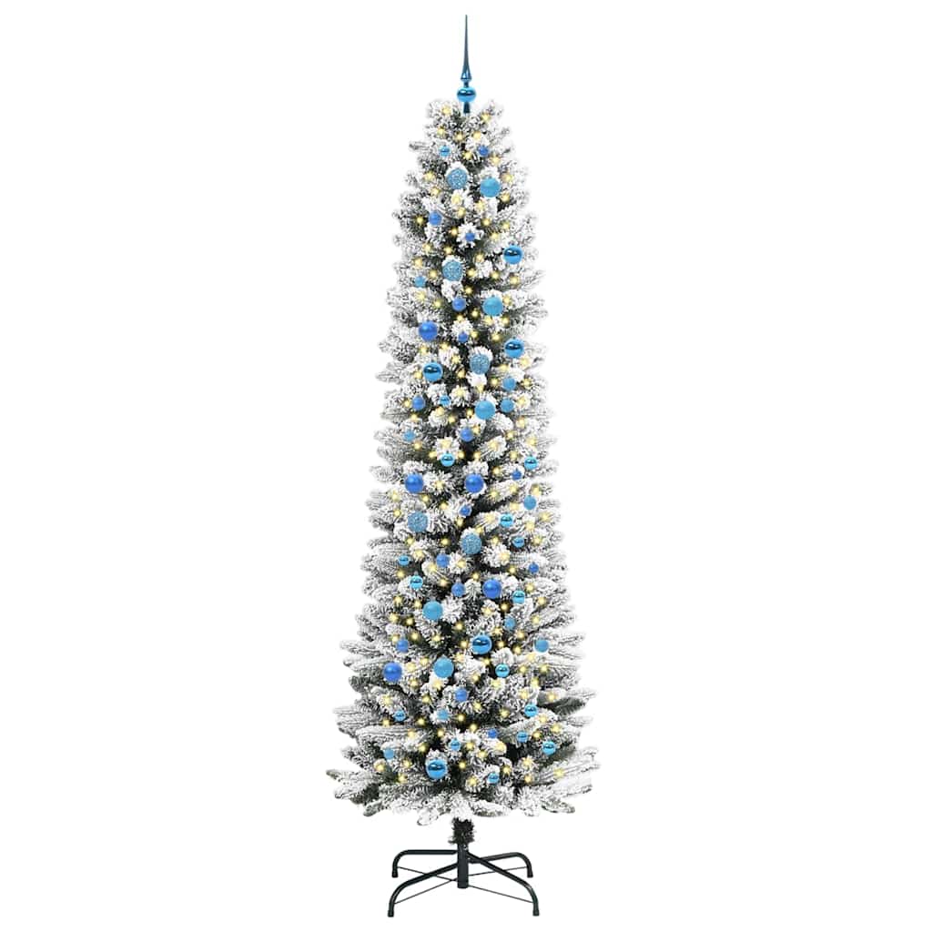 Albero di Natale artificiale Vidaxx con 300 LED bianchi 240 cm PVC e metallo e plastica