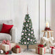 Vidaxx árbol de Navidad artificial preiluminado con bombillas verde 120 cm