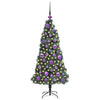 Vidaxl kunstkerstboom met lichtjes en ballenset groen 120 cm pet
