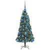 Vidaxx árbol de Navidad artificial preiluminado con juego de bolas verde 120 cm