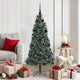 Vidaxx árbol de Navidad artificial preiluminado con juego de bolas verde 150 cm