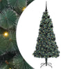 Vidaxx árbol de Navidad artificial preiluminado con juego de bolas verde 150 cm