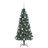 Vidaxl kunstmatige voorverlichte kerstboom met ballenset groen 150 cm
