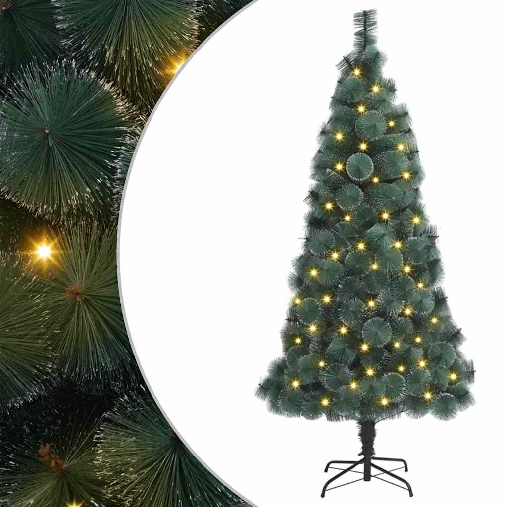 VidaXL albero di Natale artificiale con illuminazione con 300 LED verdi cappello da 180 cm